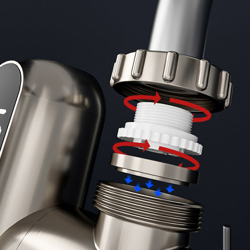 Robinet d'eau chaude électrique sans installation avec affichage numérique