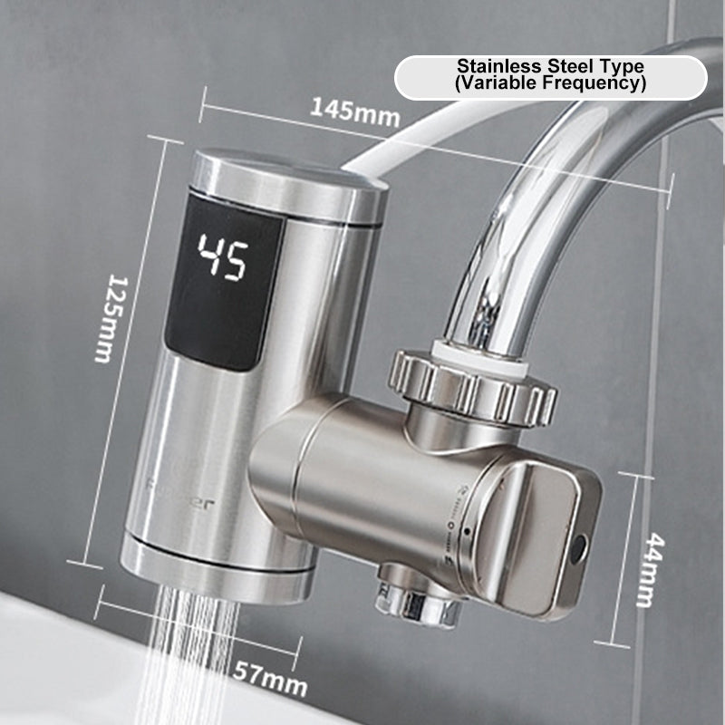 Robinet d'eau chaude électrique sans installation avec affichage numérique