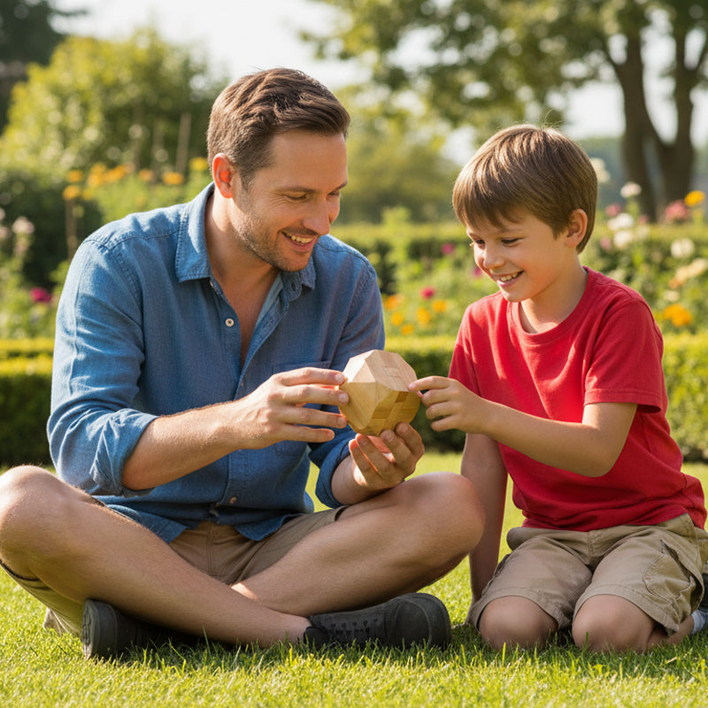 🔥 50% DE RÉDUCTION ! ✨ Casse-Tête en Bois Luban Lock - Stimule l'Intelligence Spatiale, Conception en Bois Naturel, Jeu Éducatif Familial 🧩🤲