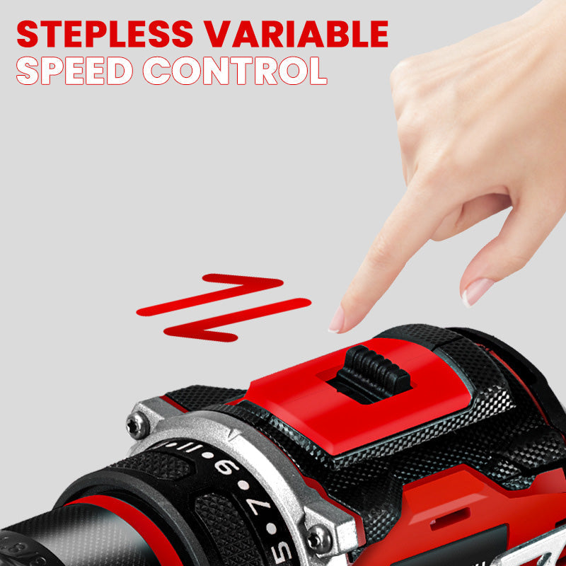 Perceuse électrique sans fil sans balais avec batterie et chargeur