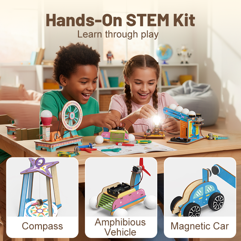 🚀 Smart Lab 8-en-1 - Kit d'Expériences Scientifiques pour Apprentissage Intelligent 🧩