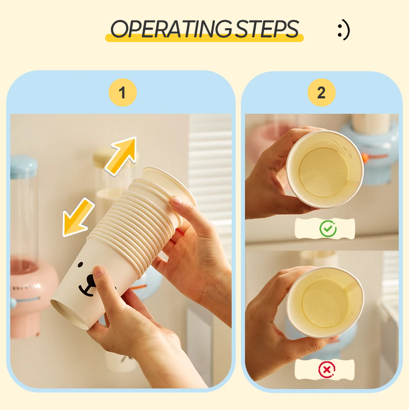 Brevet exclusif de haute qualité—Automatic Easy One-Pull Paper Cup Dispenser