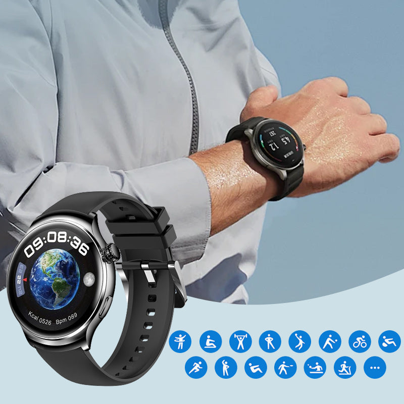 Prix choc à 36.99€ ⚡ | ⌚Montre intelligente multifonctionnelle ronde pour le sport et la santé