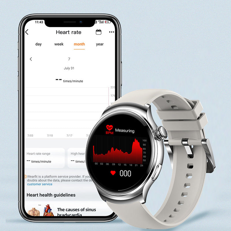 Prix choc à 36.99€ ⚡ | ⌚Montre intelligente multifonctionnelle ronde pour le sport et la santé