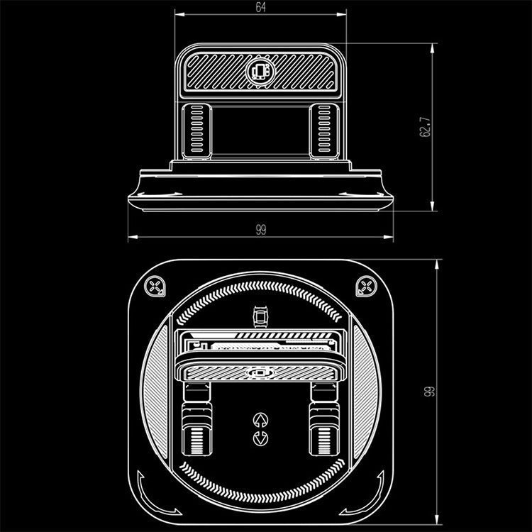 Support de téléphone pour voiture avec ventouse puissante – Rotation à 360°, angles de vision réglables, support antidérapant pour tous les téléphones.