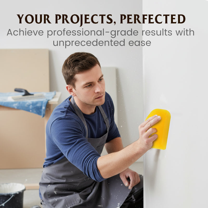 Spatule flexible pour mastic et raclette pour film