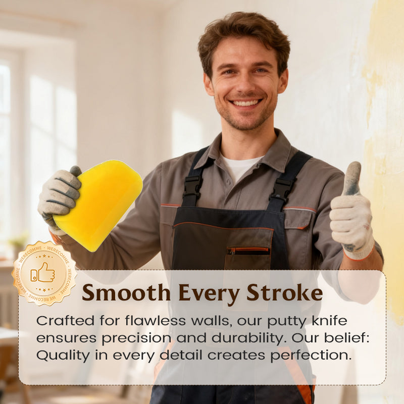 Spatule flexible pour mastic et raclette pour film