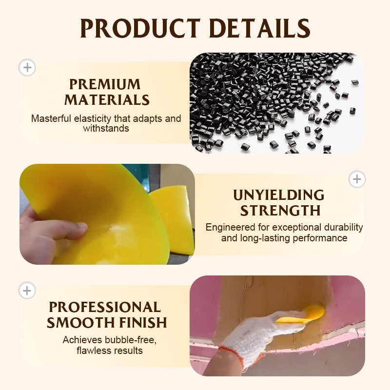 Spatule flexible pour mastic et raclette pour film