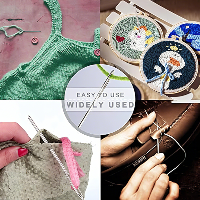 Kit de 23 aiguilles à coudre à gros chas