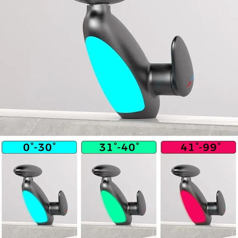 🌊 Robinet de lavabo extractible pivotant à 360° avec 4 modes de débit d'eau et éclairage LED