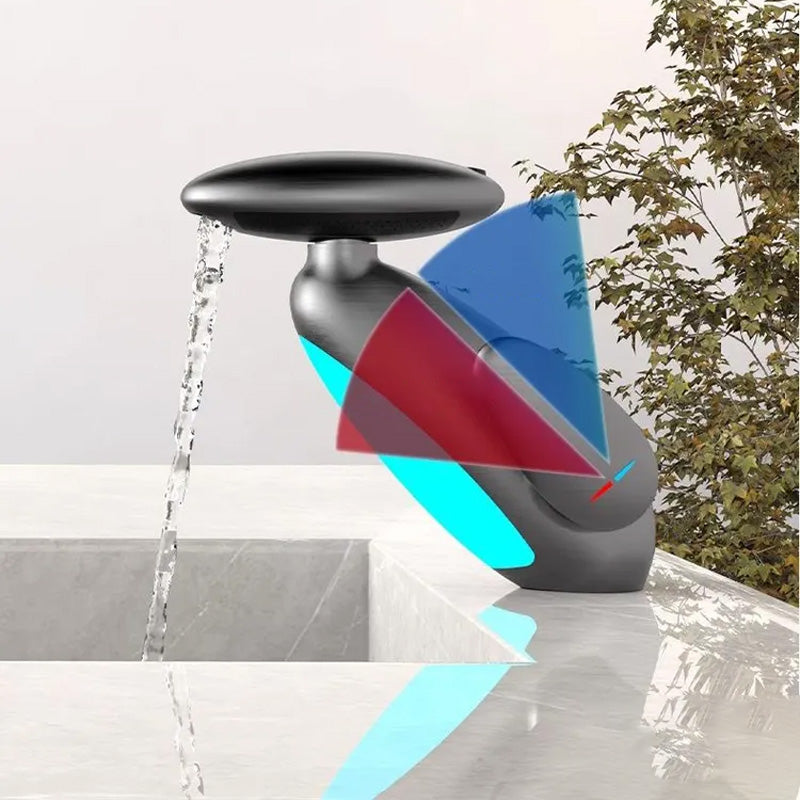 🌊 Robinet de lavabo extractible pivotant à 360° avec 4 modes de débit d'eau et éclairage LED