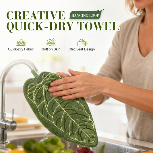 Serviette créative à séchage rapide avec boucle de suspension