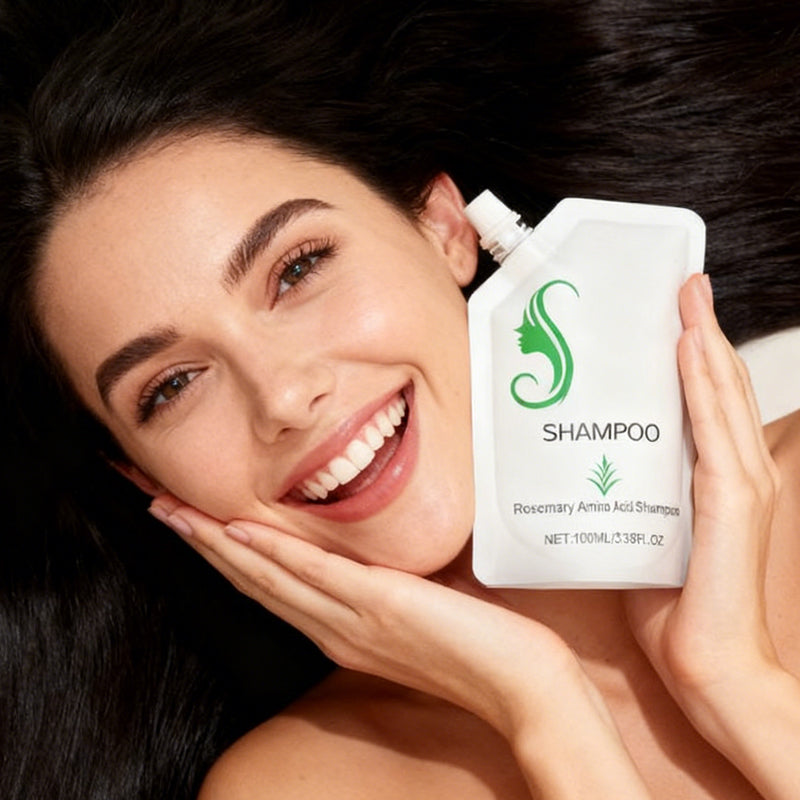 ✨ Shampooing hydratant aux acides aminés et au romarin — Nourrit le cuir chevelu, renforce chaque mèche ✨
