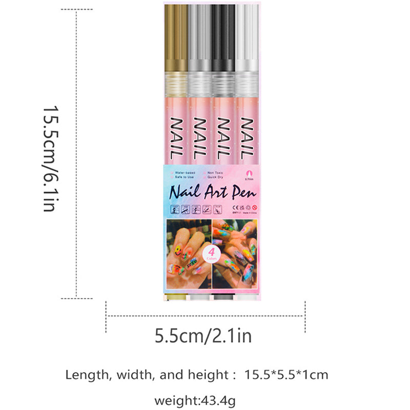 🔥 VENTE LIMITÉE 49 % DE RÉDUCTION ! 🎄 Promotion Exceptionnelle de Noël – Kit de 12 Stylos Professionnels pour Nail Art, pointe ultra-fine & séchage rapide 💅✨