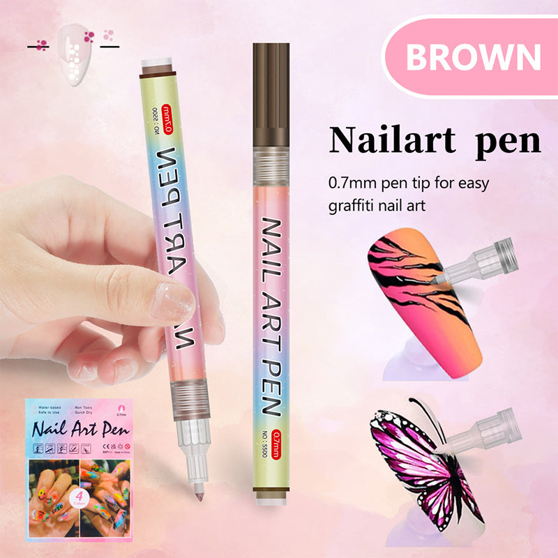 🔥 VENTE LIMITÉE 49 % DE RÉDUCTION ! 🎄 Promotion Exceptionnelle de Noël – Kit de 12 Stylos Professionnels pour Nail Art, pointe ultra-fine & séchage rapide 💅✨