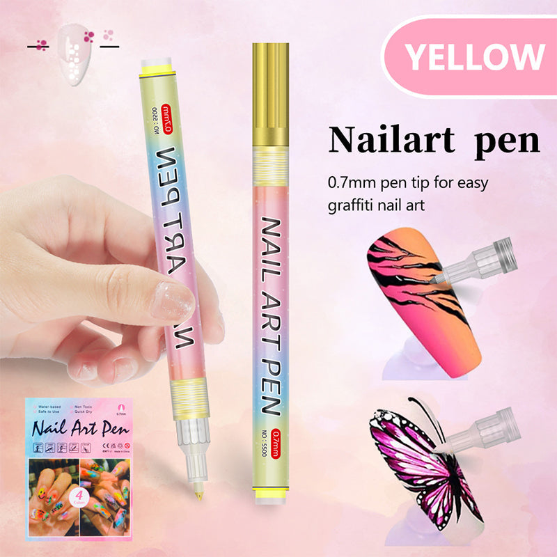 🔥 VENTE LIMITÉE 49 % DE RÉDUCTION ! 🎄 Promotion Exceptionnelle de Noël – Kit de 12 Stylos Professionnels pour Nail Art, pointe ultra-fine & séchage rapide 💅✨
