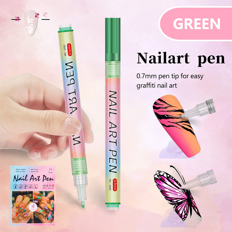 🔥 VENTE LIMITÉE 49 % DE RÉDUCTION ! 🎄 Promotion Exceptionnelle de Noël – Kit de 12 Stylos Professionnels pour Nail Art, pointe ultra-fine & séchage rapide 💅✨