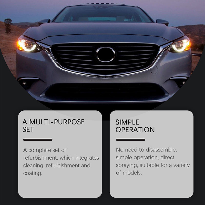 🎉🚗50% de réduction ! Liquide de rénovation pour phares – Résultat cristallin en minutes, sans outils !