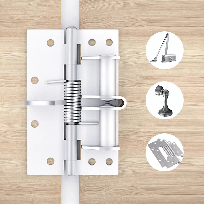 📢📢50 % de réduction !!!🎅Charnière de porte à ressort de fermeture automatique (équipée de vis)