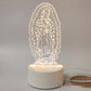 🙏Veilleuse LED acrylique inspirante à thème religieux✝️Lampe de prière de la Vierge