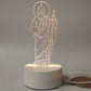 🙏Veilleuse LED acrylique inspirante à thème religieux✝️Lampe de prière de la Vierge