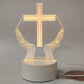 🙏Veilleuse LED acrylique inspirante à thème religieux✝️Lampe de prière de la Vierge