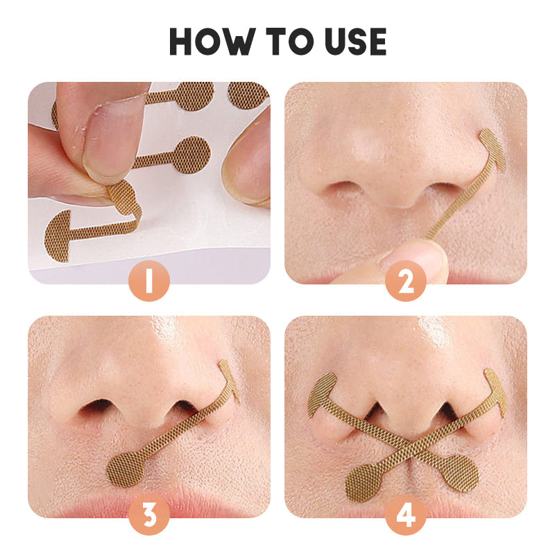 Patch nasal élastique en forme d'haltère