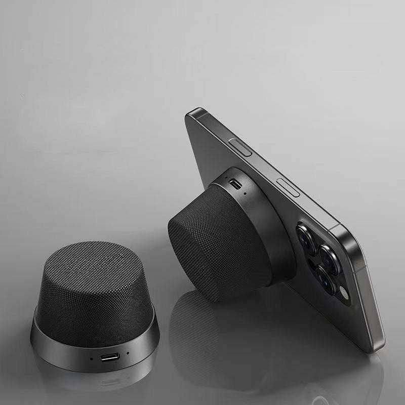 Haut-Parleur Magnétique Étanche IPX6 & Support de Téléphone 2 en 1