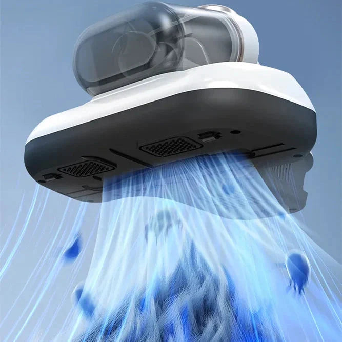 Aspirateur à double bac à poussière pour l'élimination des acariens