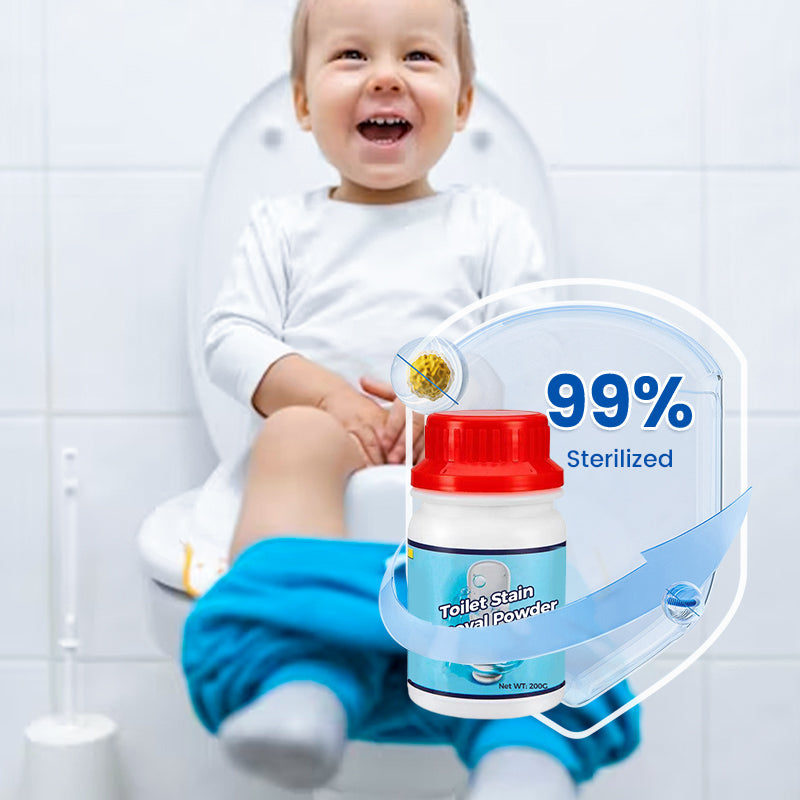 Poudre de nettoyage 3-en-1 pour éliminer les taches des toilettes