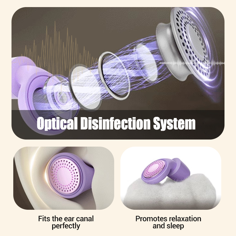 Bouchons d'oreilles antibruit stérilisables aux UV pour un sommeil paisible Bouchons d'oreilles antibruit stérilisables aux UV pour un sommeil paisible