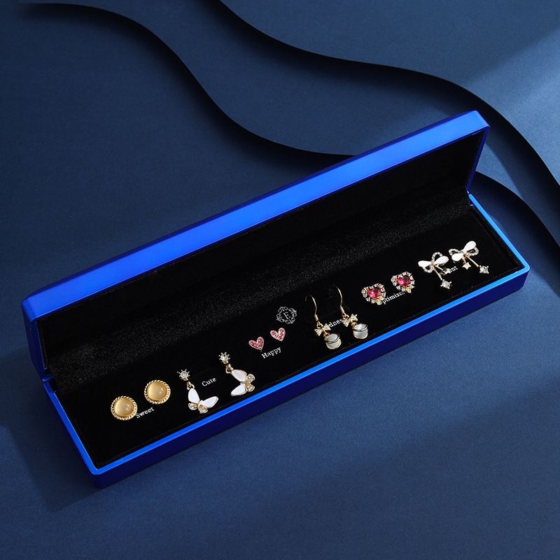 Élégante parure de boucles d'oreilles en argent sterling et zircone (6 paires) - Un joli cadeau