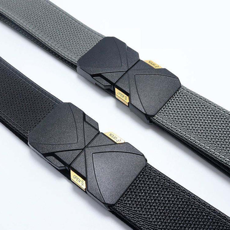 Ceinture tactique tissée pour homme avec boucle à dégagement rapide