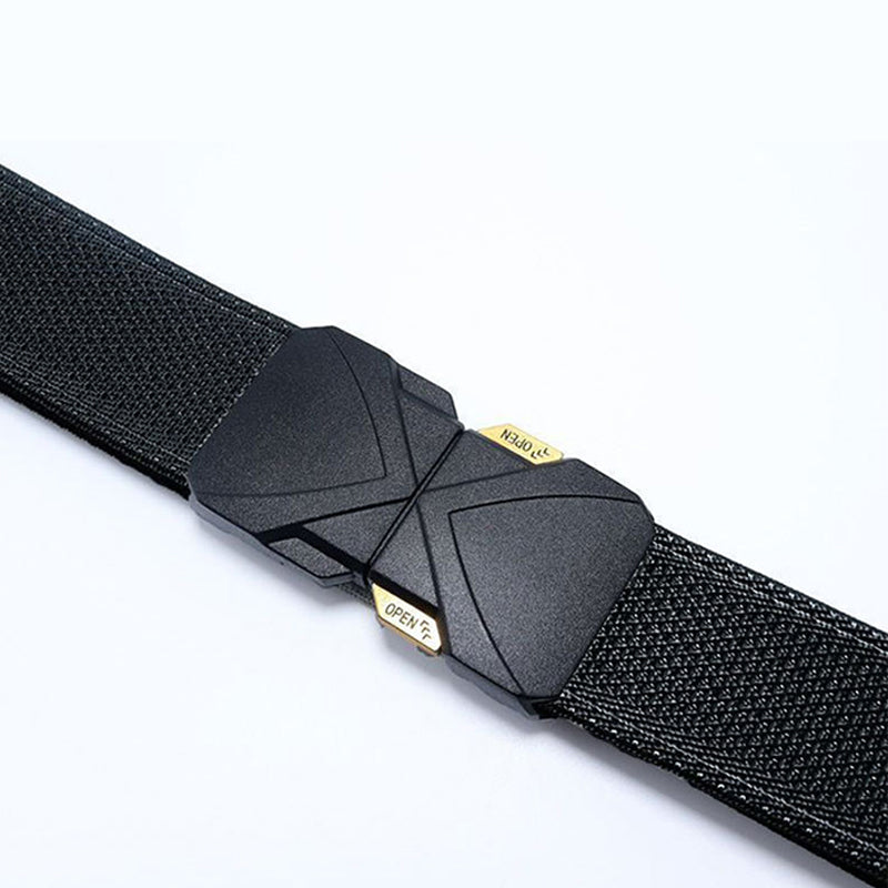 Ceinture tactique tissée pour homme avec boucle à dégagement rapide