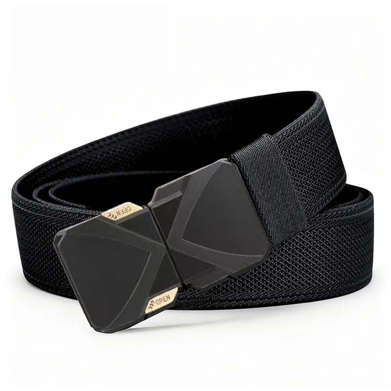 Ceinture tactique tissée pour homme avec boucle à dégagement rapide