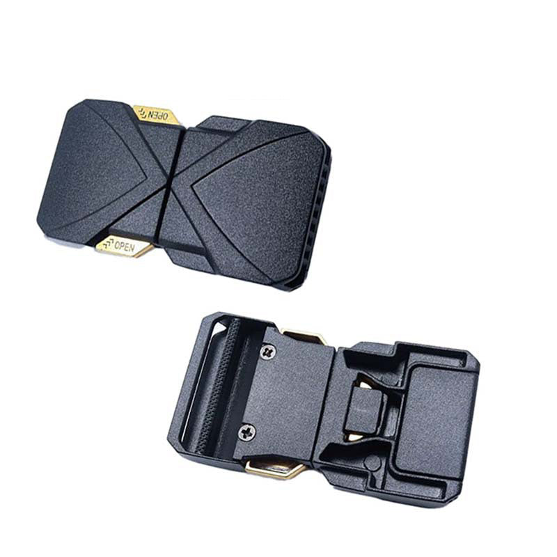 Ceinture tactique tissée pour homme avec boucle à dégagement rapide