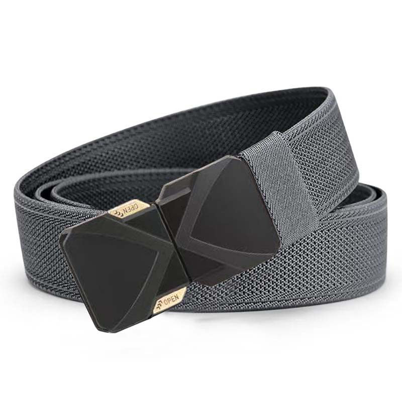 Ceinture tactique tissée pour homme avec boucle à dégagement rapide