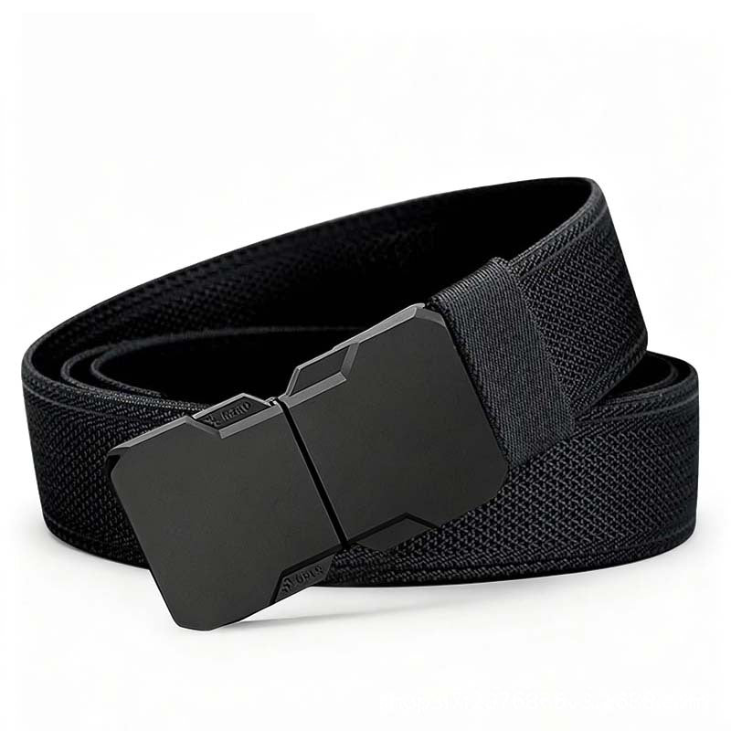 Ceinture tactique tissée pour homme avec boucle à dégagement rapide