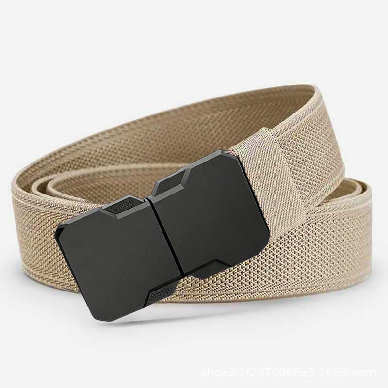 Ceinture tactique tissée pour homme avec boucle à dégagement rapide