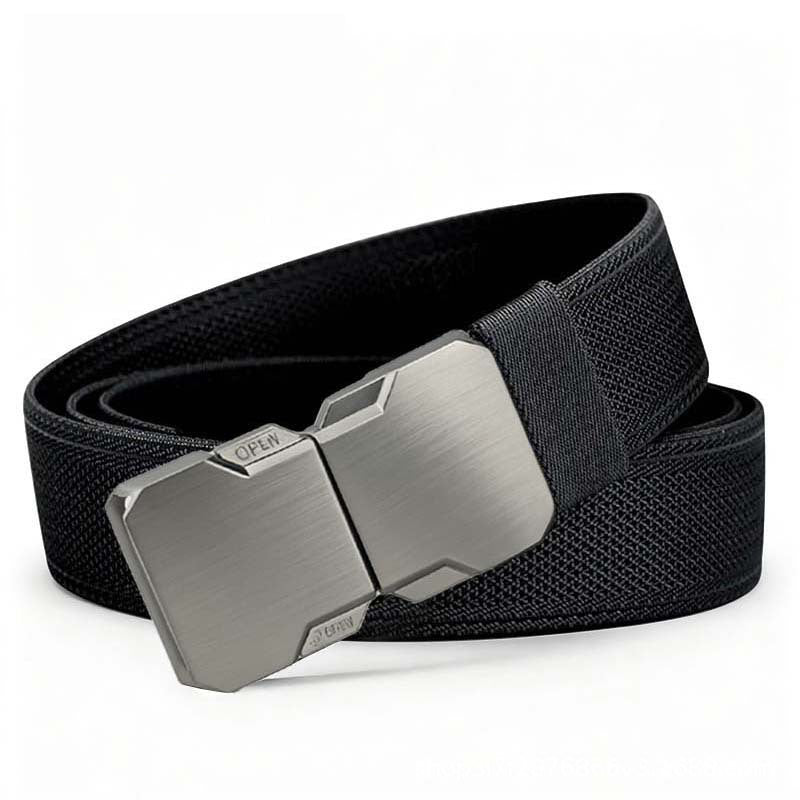 Ceinture tactique tissée pour homme avec boucle à dégagement rapide