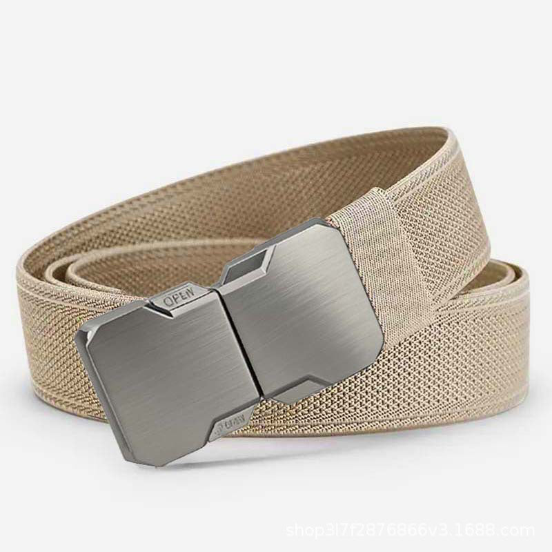Ceinture tactique tissée pour homme avec boucle à dégagement rapide