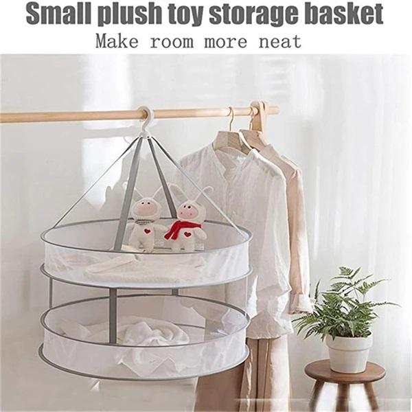 Panier à linge pliable à double couche
