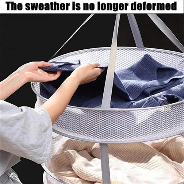 Panier à linge pliable à double couche
