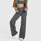 Pantalon extensible doux taille haute pour femme