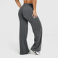 Pantalon extensible doux taille haute pour femme