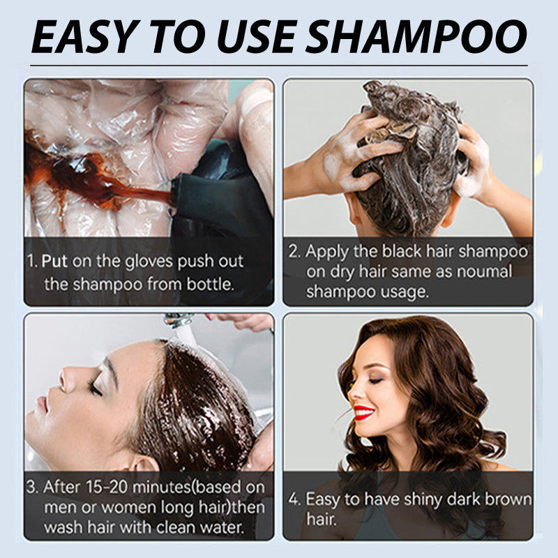 2026 Nouvelle édition 🔥👉 Shampooing instantané à base de plantes qui change de couleur pour hommes et femmes