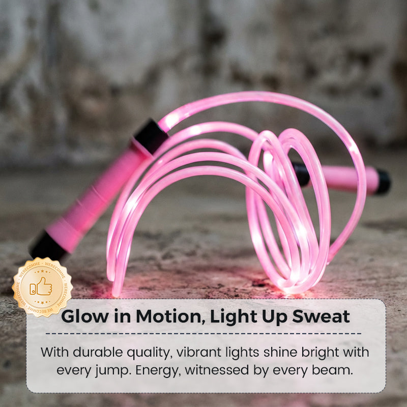 📢📢 Achetez-en un, obtenez-en un gratuitement ! 🏅 Corde à sauter lumineuse à LED pour enfants – trois modes d'éclairage, longueur réglable, poignées antidérapantes ! ⏰✨👧