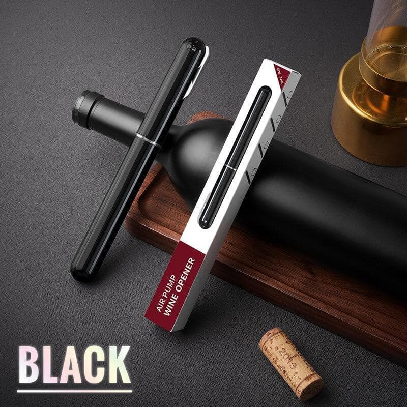 🍷 50% de réduction! ✨ Tire-bouchon à Pression d'Air – Ouvre en 3 Secondes, Design Stylo & Bouchon Inclus 🎁