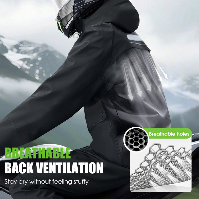 Combinaison imperméable de cyclisme avec capuche