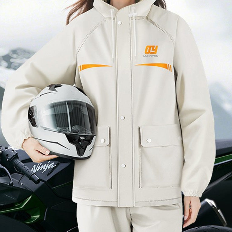 Combinaison imperméable de cyclisme avec capuche